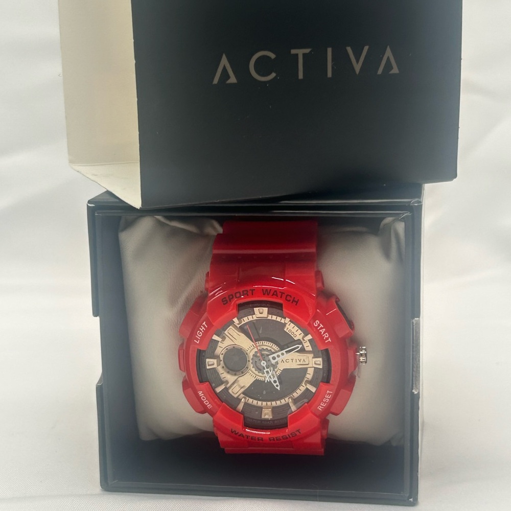 Activa Men's Red Sport Watch
